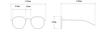 Rimless Gold Shield Sunglasses
