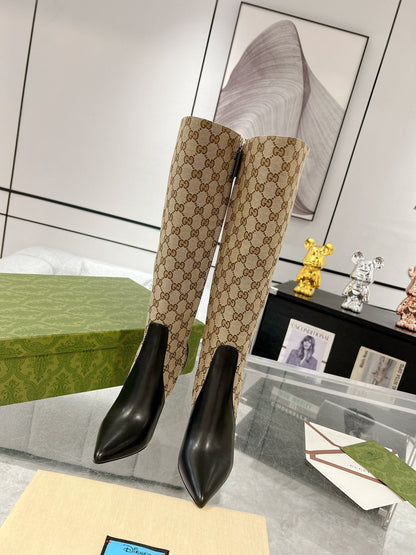 Women’s High-Heel Leather Boots