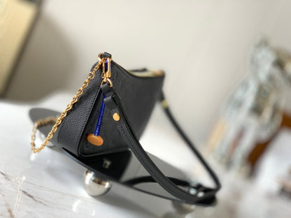 Embossed Leather Shoulder Bag